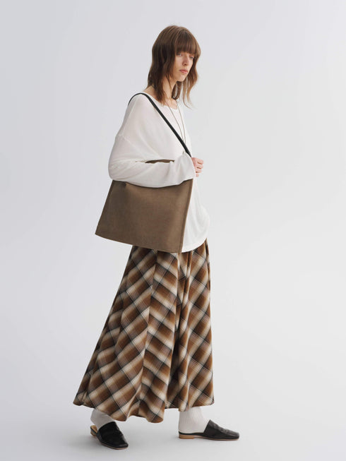 Plaid Shift Skirt